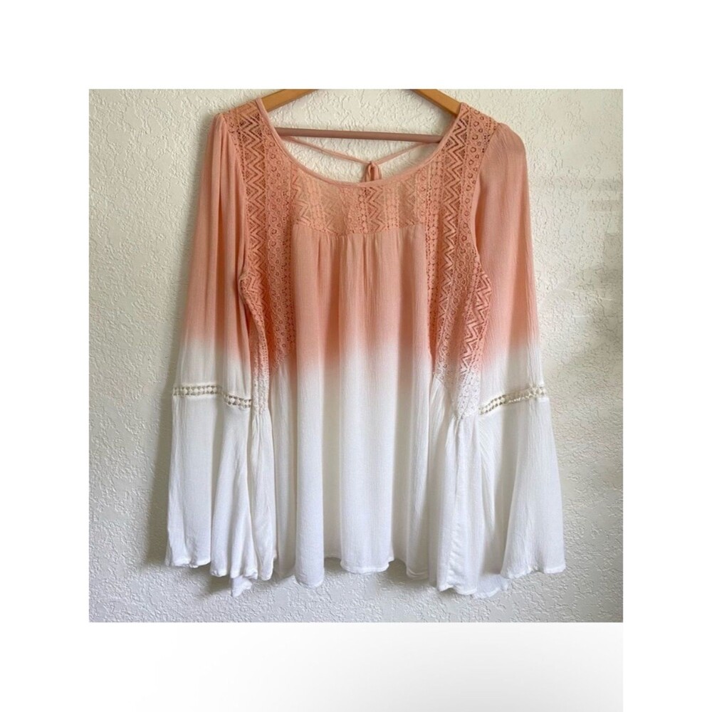 En Créme Ombré Boho Blouse